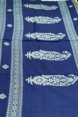 Handwoven Deep blue Jamdani saree