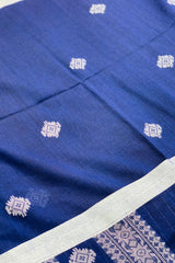 Handwoven Deep blue Jamdani saree