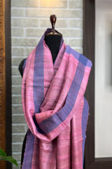 Light Orchid Pink Pure Tussar Silk Dupatta