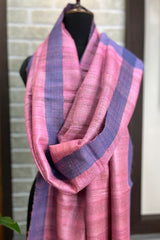 Light Orchid Pink Pure Tussar Silk Dupatta