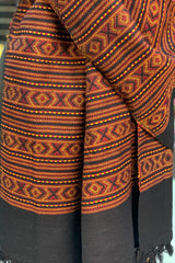 Jet Black Pahadi Stole