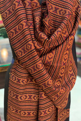 Jet Black Pahadi Stole