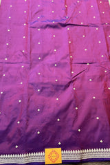 Purple Pink Dual toned Pure Silk Saree
