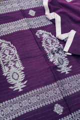 Handwo Magenta Purple Jamdani Saree