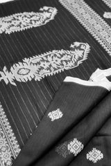 Handwoven Black Jamdani Saree