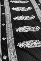 Handwoven Black Jamdani Saree