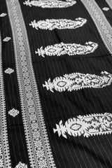 Handwoven Black Jamdani Saree