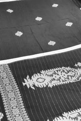 Handwoven Black Jamdani Saree