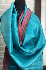 Firozi ( Chintamani Coloured) Pure Tussar Silk Dupatta