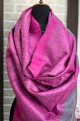 Magenta Pure Tussar Silk Dupatta