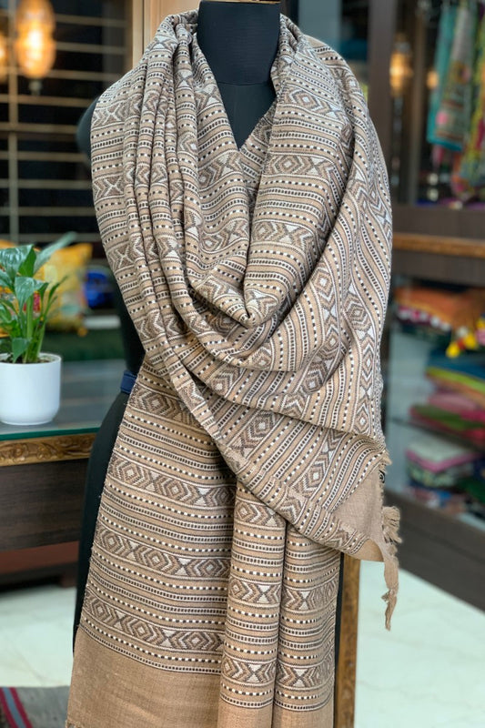 Camel Brown Pahadi Stole