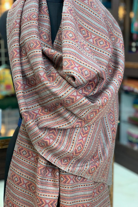 Light Greyish Brown Pahadi Stole