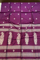 Handwo Magenta Purple Jamdani Saree