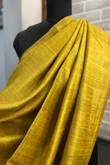 Golden Mustard Pure Matka Silk Saree with zari pallu