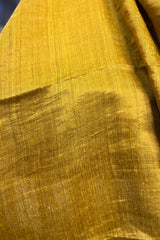 Golden Mustard Pure Matka Silk Saree with zari pallu