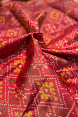 Red Pure Silk Rajkot Patola Dupatta