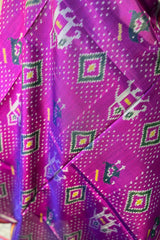 Purple Pure Silk Rajkot Patola Dupatta