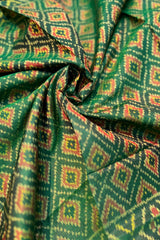 Dark Green Pure Silk Rajkot Patola Dupatta