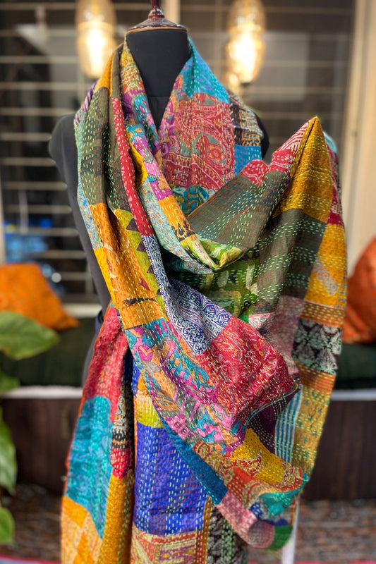 Silk Patchwork Dupatta