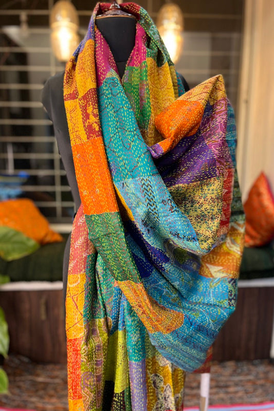 Silk Patchwork Dupatta