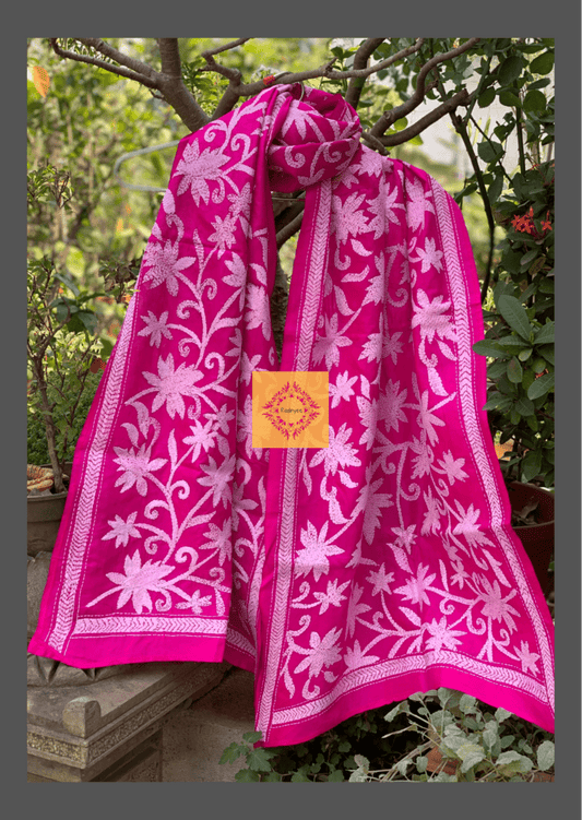 Tussar Silk Kantha Stole