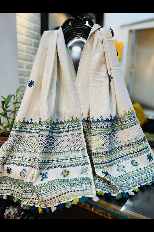 White Lambani Stole