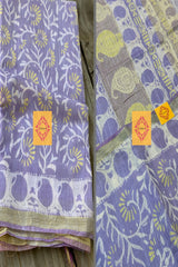 Chanderi Cotton Silk Handblock