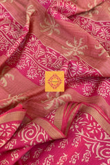 Chanderi Cotton Silk Handblock