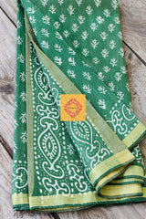 Chanderi Cotton Silk Handblock