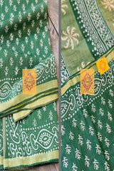 Chanderi Cotton Silk Handblock