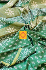 Chanderi Cotton Silk Handblock