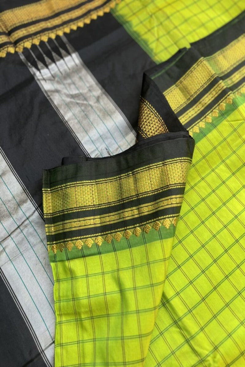 Green Cotton Checkered Irkal