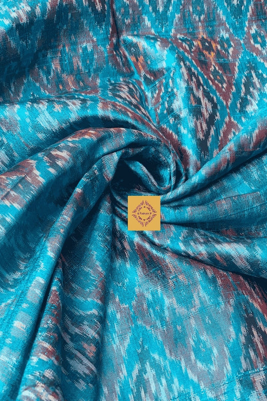 Kurta Fabrics Raw Silk Ikkat