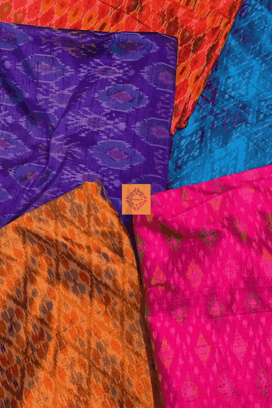 Kurta Fabrics Raw Silk Ikkat